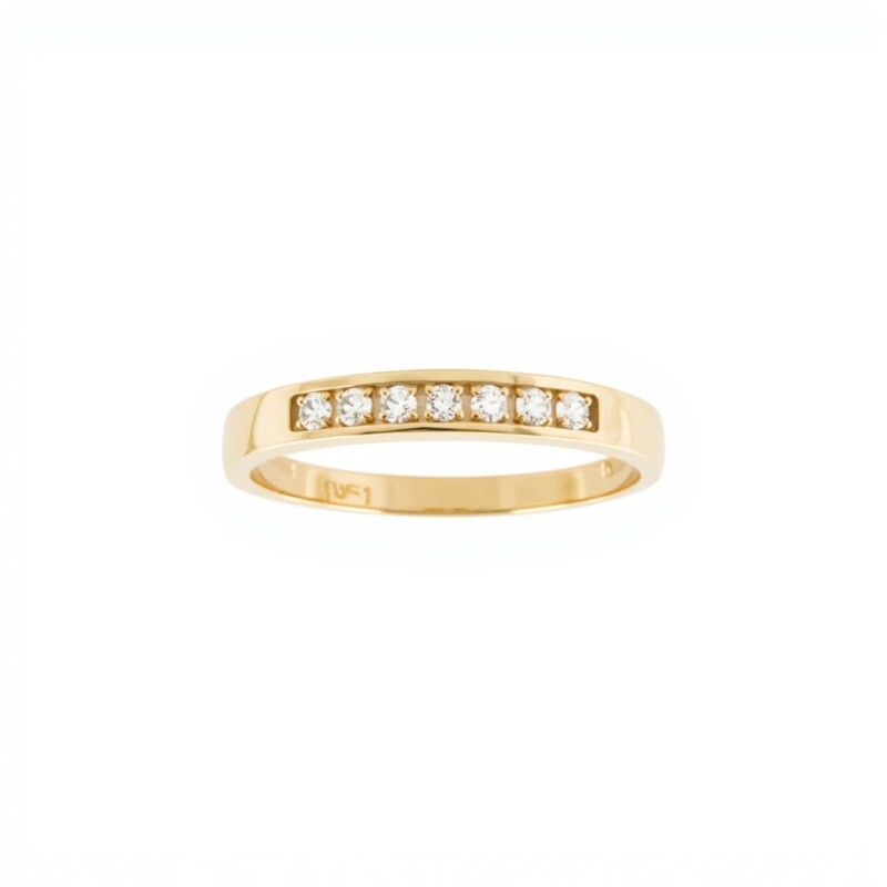 Anillo Sin Fin-Oro bajo-Piedra zirconia-AN8011 conpiedra
