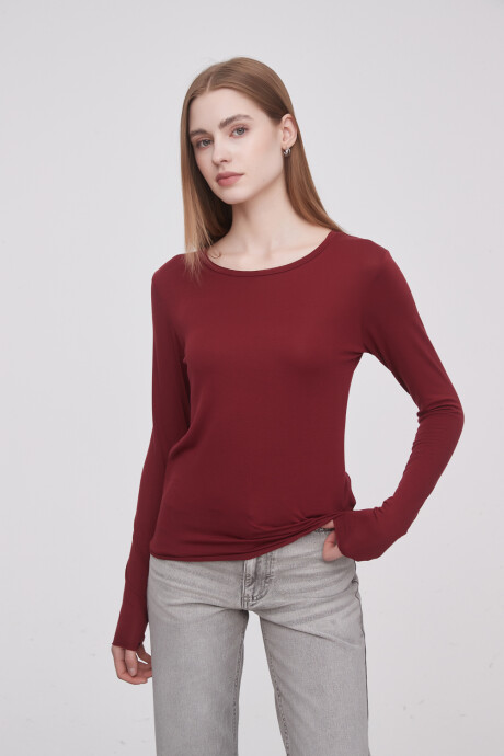 Remera Rimba Bordeaux