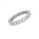 Anillo sin fin en oro 18k blanco y brillantes Anillo sin fin en oro 18k blanco y brillantes