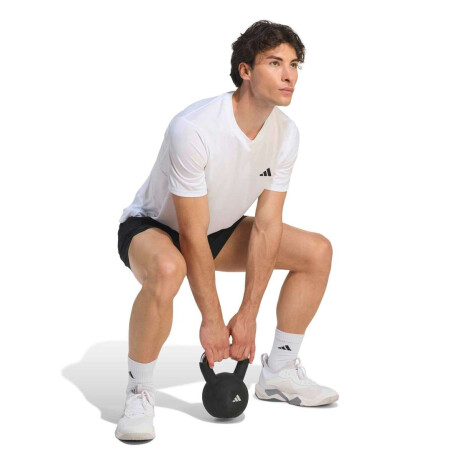 Remera Workout Essentials Base de Hombre Blanco