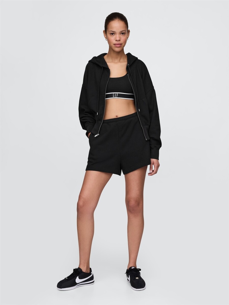 Short Deportivo Sin Felpa Mujer - True Black 