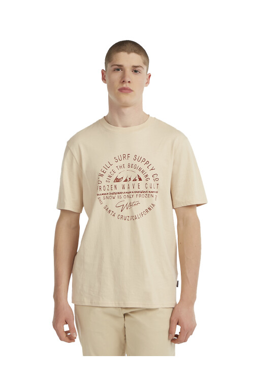 Remera O'Neill Chest Print - Beige Remera O'Neill Chest Print - Beige