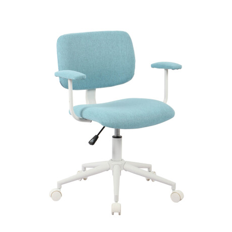 ASIENTO DE OFICINA POLIPROPILENO-Y-TELA CELESTE CLIFFORD