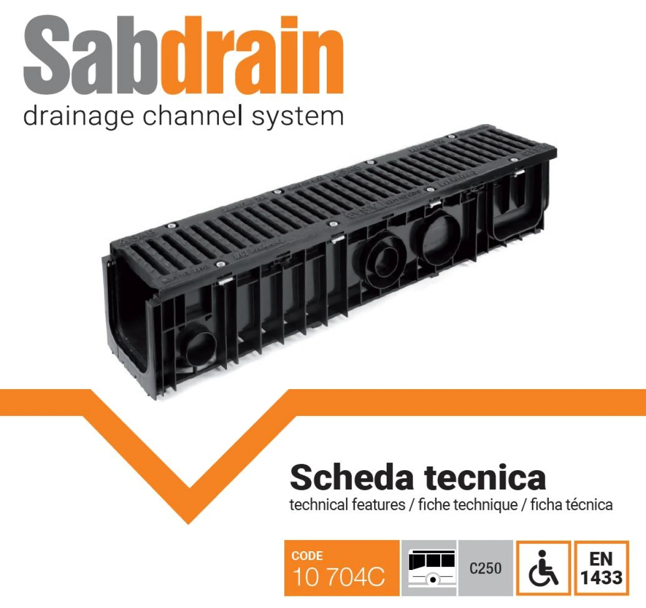 Canal de Drenaje - SAB 100x100 C250 