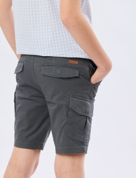 BERMUDA CARGO SPANDEX Gris