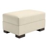 PUFF DOMINI OTTOMAN - 100% CUERO - PERLA MATE PUFF DOMINI OTTOMAN - 100% CUERO - PERLA MATE