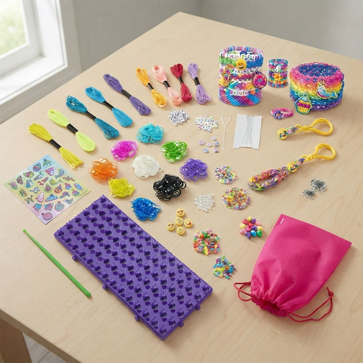 Taller de Pulseras Elásticas para Tejer My Look Lexibook 