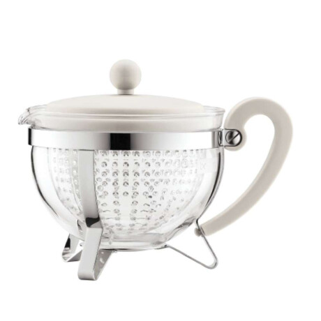 Tetera C/Filtro 1Lt Tapa/Asa Chambord Bodum Blanco
