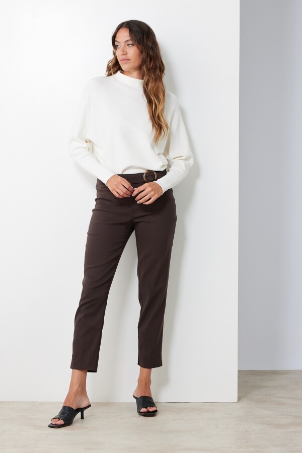 Pantalon Cinto MARRON