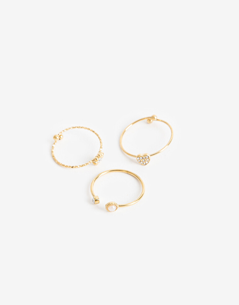 Sets Anillos Metal Sets Anillos, Acero - Dorado
