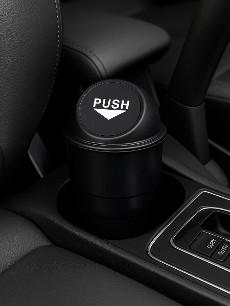 PAPELERA PARA AUTO NEGRO