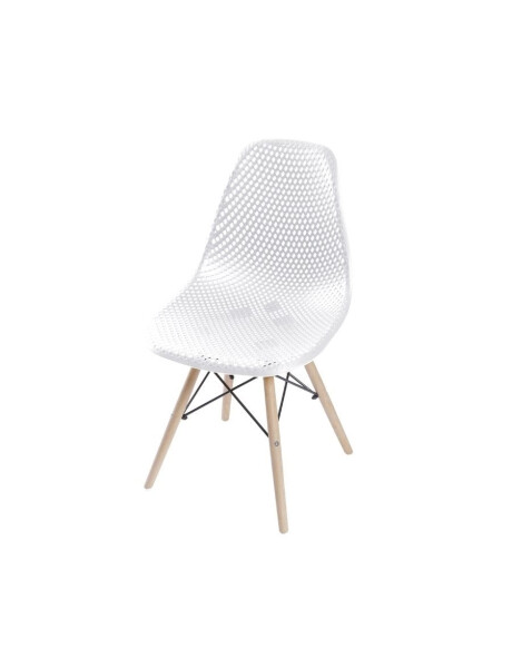 SILLA EAMES COLMENA COMEDOR BASE MADERA BLANCA SILLA EAMES COLMENA COMEDOR BASE MADERA BLANCA