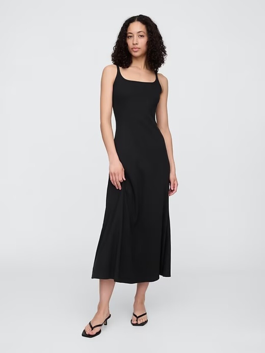 Vestido Mini Rib Mujer - Black 1 