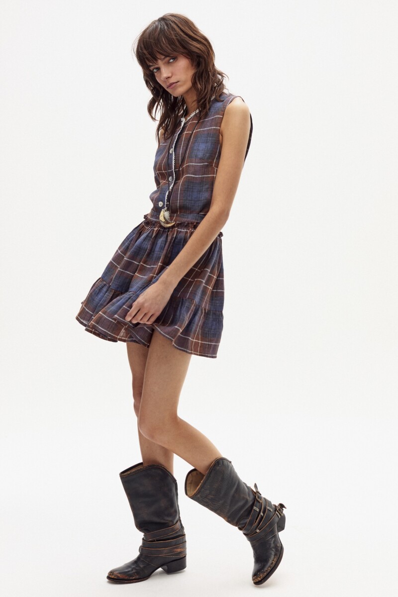 PASMA LINEN SKIRT Cuadro