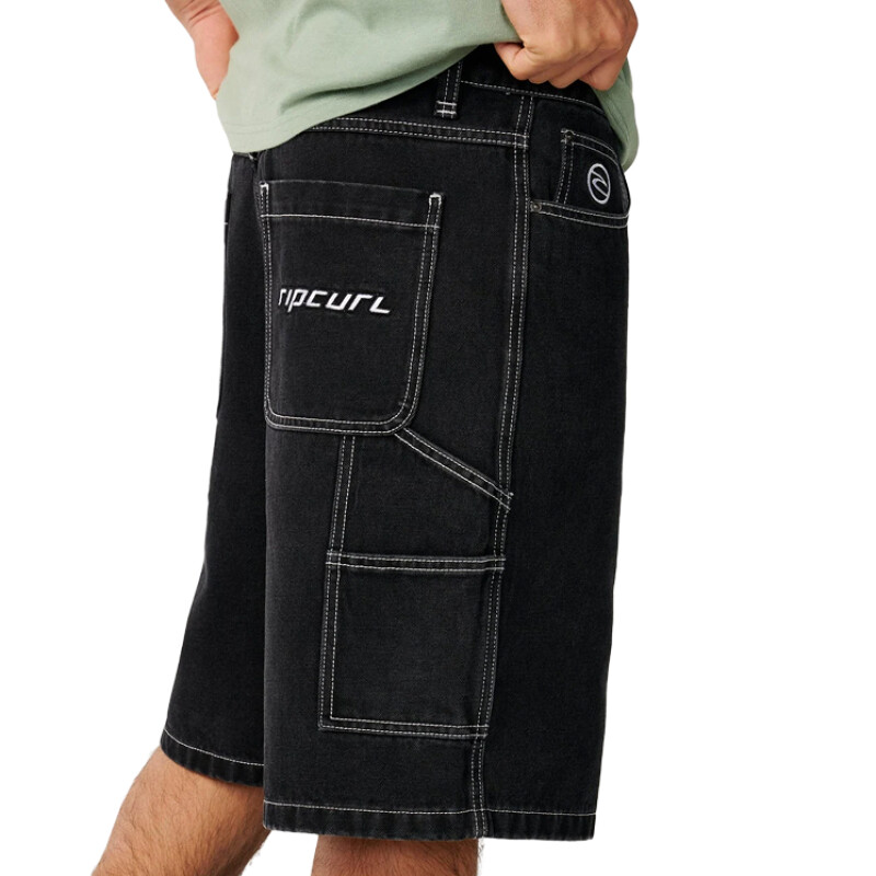 Bermuda Rip Curl Nu Dose Denim Walk 22" - Negro Bermuda Rip Curl Nu Dose Denim Walk 22" - Negro