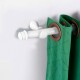 Barrote cortina de metal 3 m 28 Mm + 3 Soportes BLANCO