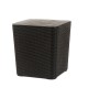 Mesa Auxiliar C/Tapa Capri Símil Ratan Negro - Espacio para Guardado Mesa Auxiliar C/Tapa Capri Símil Ratan Negro - Espacio para Guardado