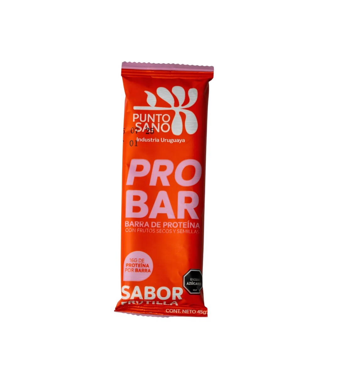 Barra de Proteína 45gr Punto Sano Caja x16 - Frutilla 