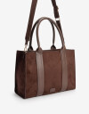 Shopper Cartera Shopper Combinada - Marron Chocolate