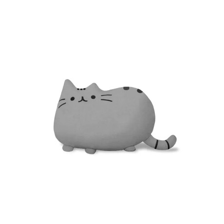 Almohadón de peluche con forma de gatito Gris