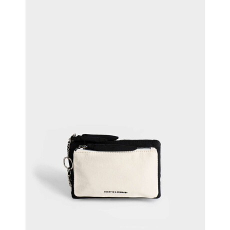 Monedero Cuerina Bicolor Combinacion Bicolor