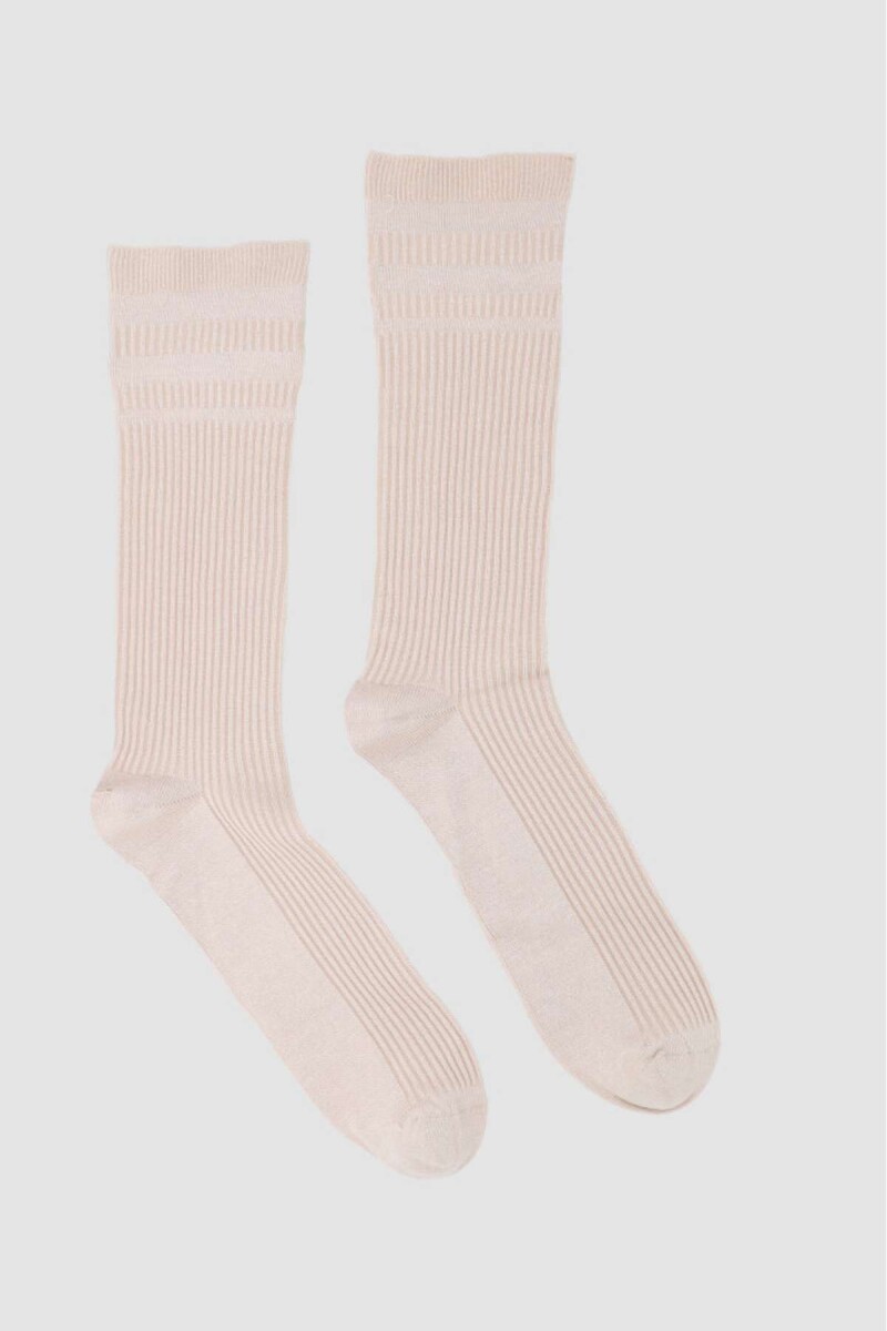 Medias compresión controlada modal - Beige 