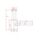 CODO SIFON RECTANGULAR ZINC CROMADO BAÑO 21X30 000