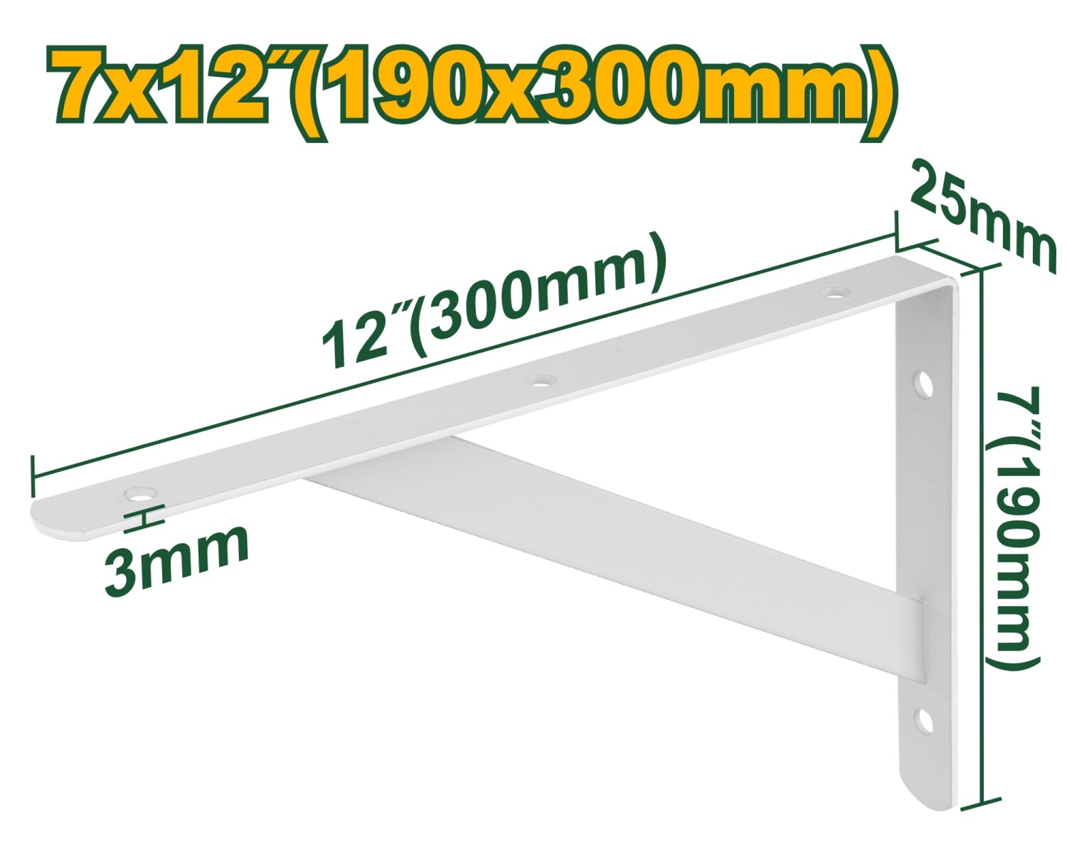 ESCUADRA REFOR 7X12´´ BLANCA JADEVER 