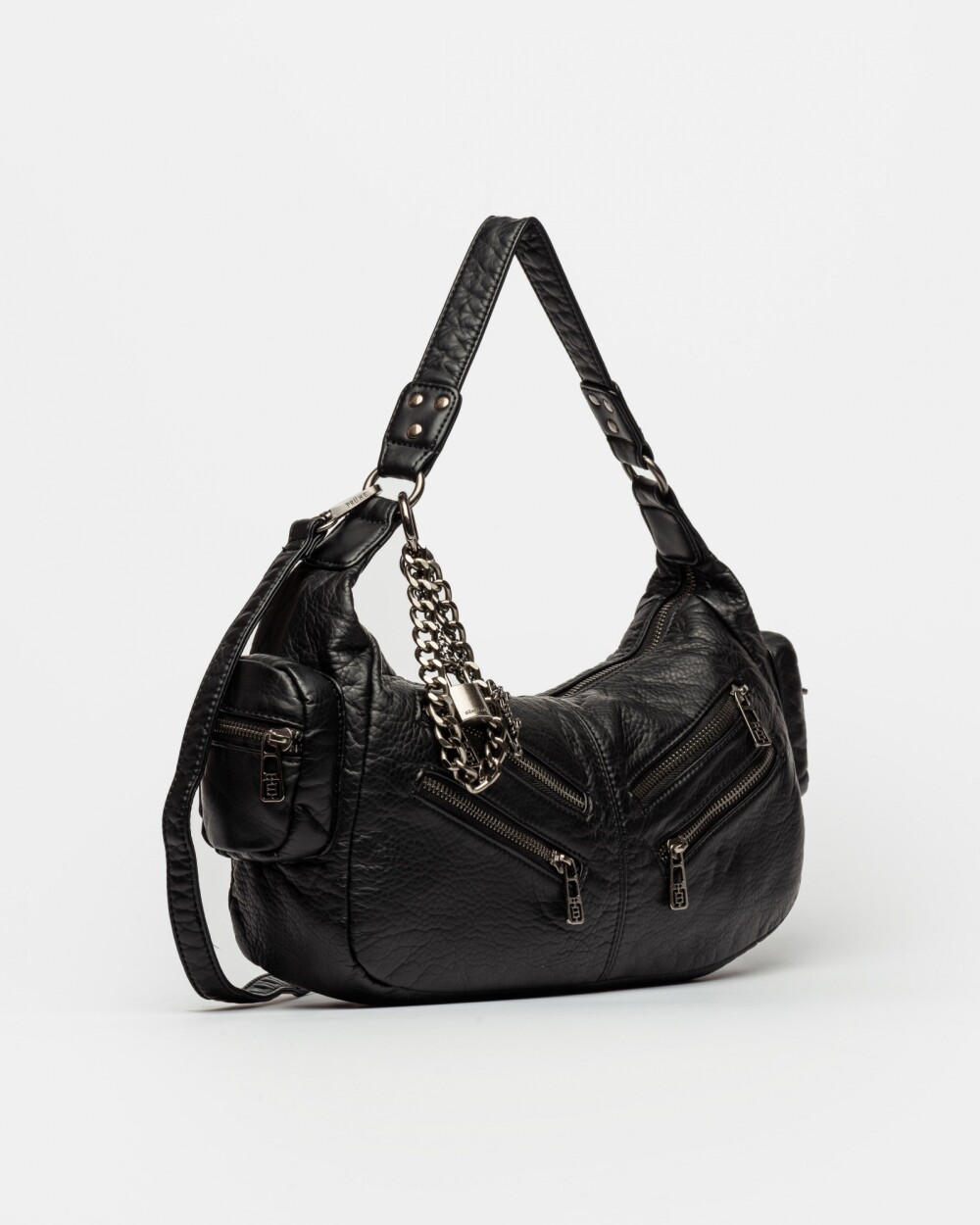 Cartera Al Hombro Gang Washed Negro