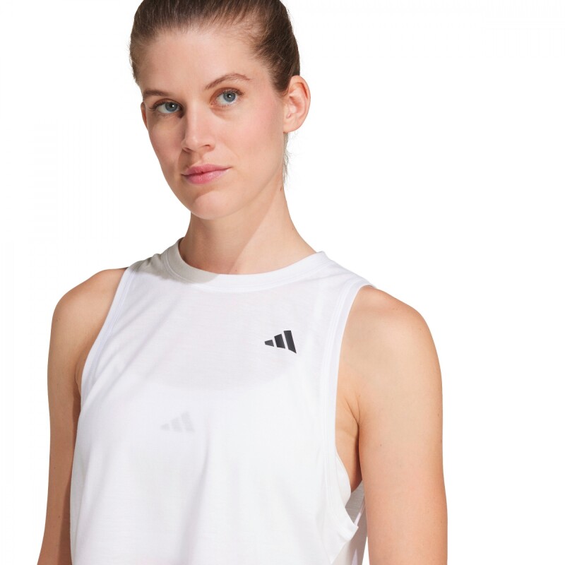 Camiseta Train Essentials Boxy Workout de Mujer Blanco