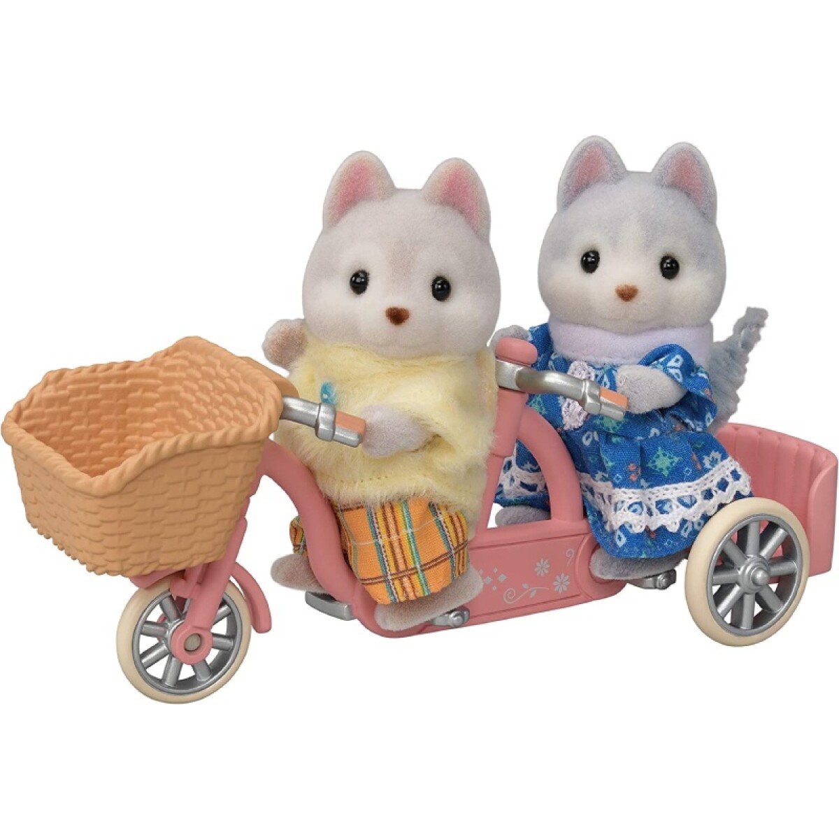 Hermanos Husky en Bici Tandem Sylvanian Families 