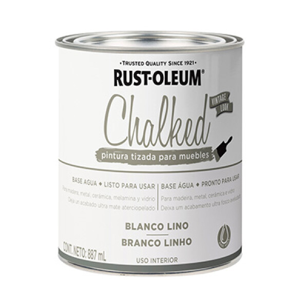 Esmalte Tizado Chalked 0.9L Rust-Oleum Blanco Lino