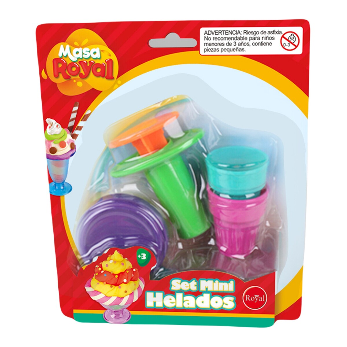 Juego Set Mis Helados Masa Royal 