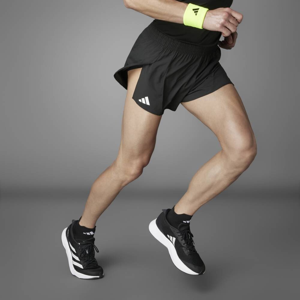 Shorts Running Adizero E Split Hombre Black