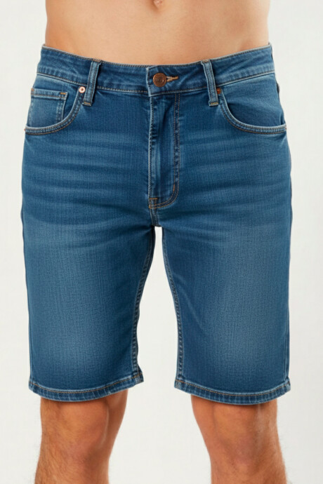 BERMUDA JEAN VECTOR Azul
