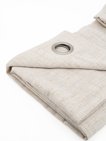 CORTINA 8 OJALILLOS BEIGE (V)