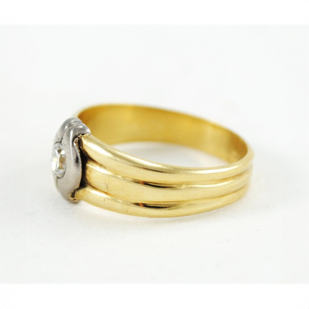 Anillo Oro 18K Con Brillante Anillo Oro 18K Con Brillante