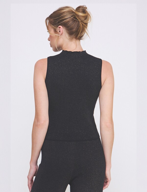 Top Lurex NEGRO