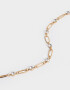 Collares Cortos Bañada en Oro Collar Corto Eslabones Bañado En Oro - Dorado