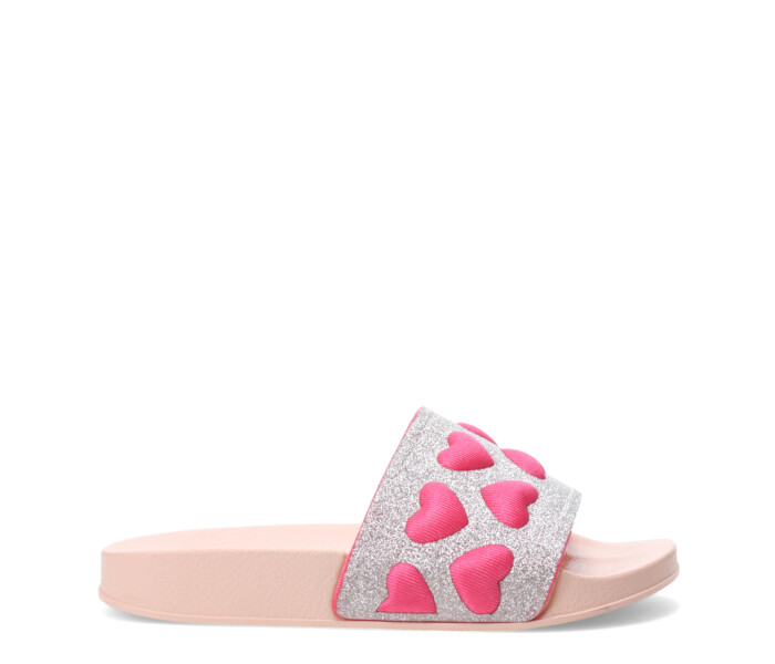 Sandalia BRUI con corazones Pink