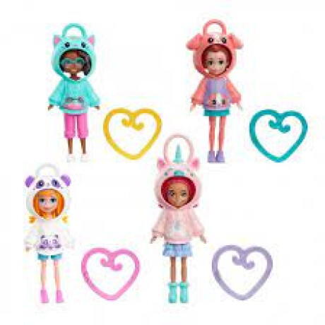 Muñeca Polly Pocket Hoodie Amigos con Clip Surtido Muñeca Polly Pocket Hoodie Amigos con Clip Surtido