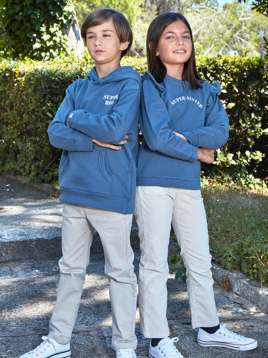 Sudadera Super Bro Azul Nuevo