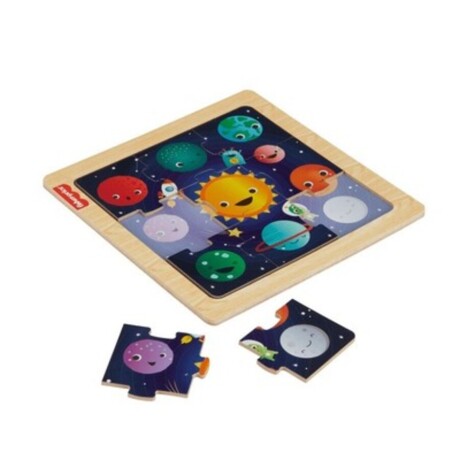 Mini Puzzle De Madera Fisher Price Hxv15 Universo Binario MUNDOS