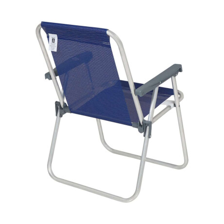 Silla Plegable De Aluminio 1 Posición Azul