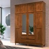 ROPERO MADERA 3121 XANGAI C/ESPEJO 8P 2C 2.16X1.57X0.48 IMBUIA MATE Ropero Madera 3121 Xangai C/espejo 8p 2c 2.16x1.57x0.48 Imbuia Mate