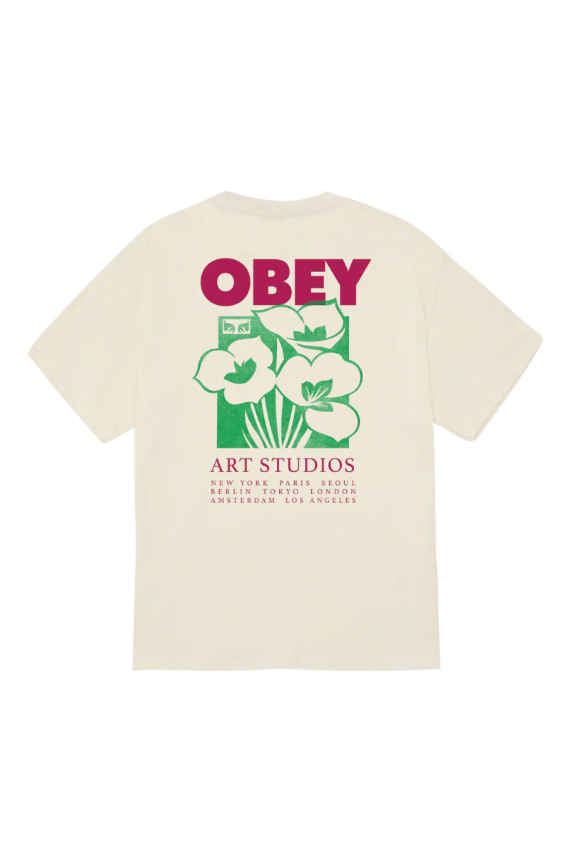 OBEY ART STUDIO FLOWERS Crema