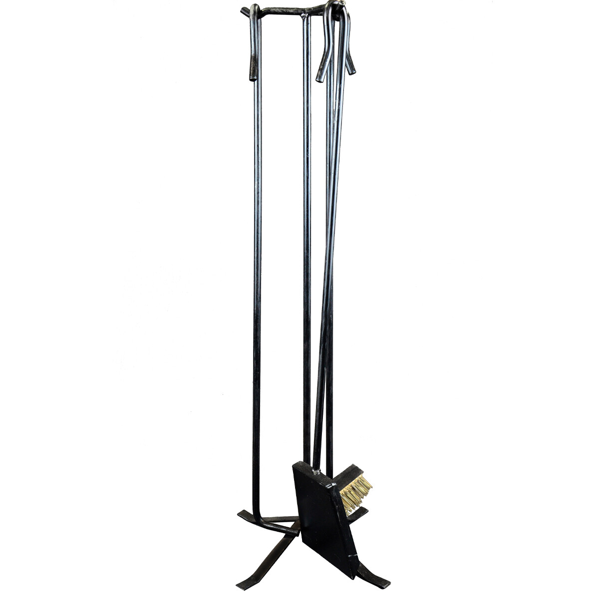 Set de 3 Accesorios para estufa (Pala/Cepillo/Atizador) - NEGRO 