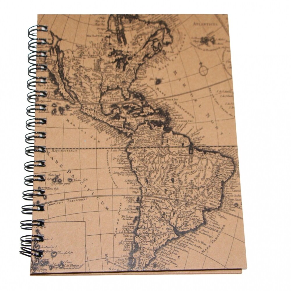 AGENDA ABEZETA 256 CLASSIC RECICLADA TAPA PLANISFERIO