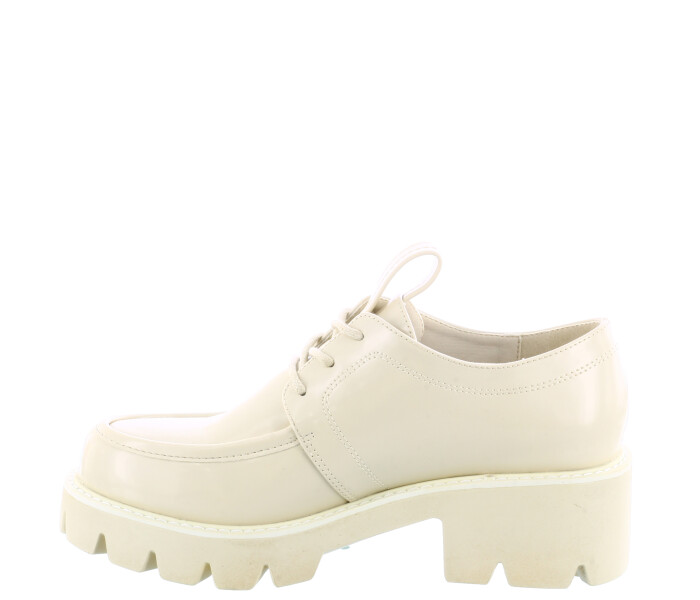 Zapato mocasín TOKYO con taco y plataforma acordo Offwhite