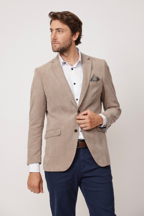 Saco Sport de Corduroy BEIGE